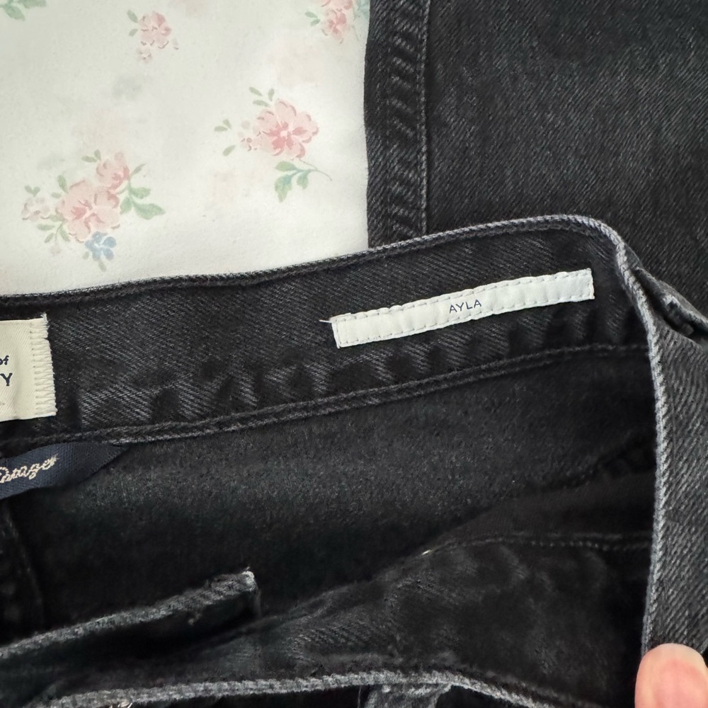 Citizens Of Humanity Black Wide Leg Jeans - Picture 7 of 16